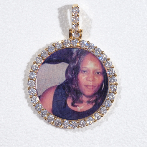 3D CIRCLE CUSTOM PICTURE PENDANT SMALL SIZE