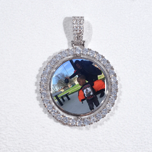 3D Spinning 2-Faced Custom Picture Pendant
