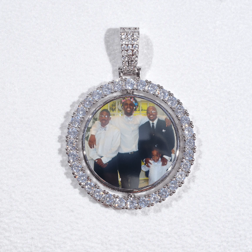 3D Spinning 2-Faced Custom Picture Pendant