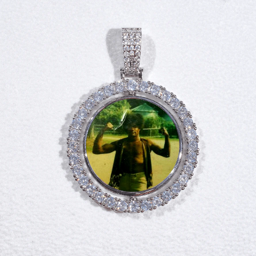 3D Spinning 2-Faced Custom Picture Pendant