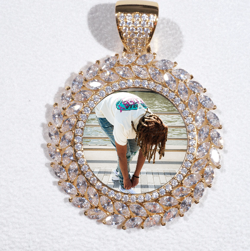 Large 3D Wheat Ear Custom Picture Pendant