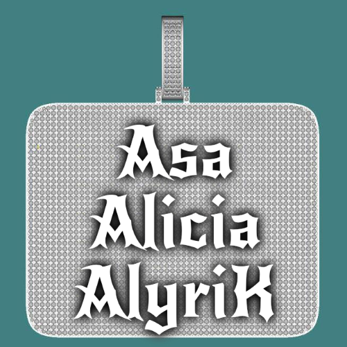 CUSTOM LETTER NECKLACE 3D BIG SQUARE