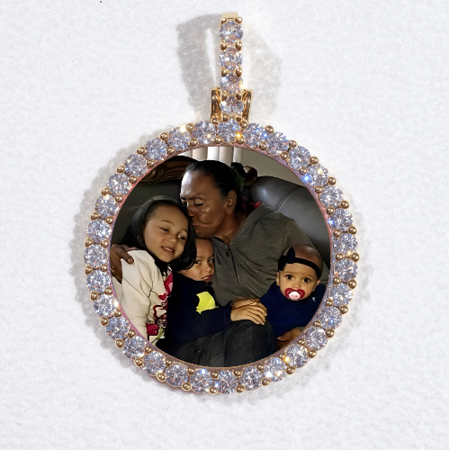 3D CIRCLE CUSTOM PICTURE PENDANT SMALL SIZE