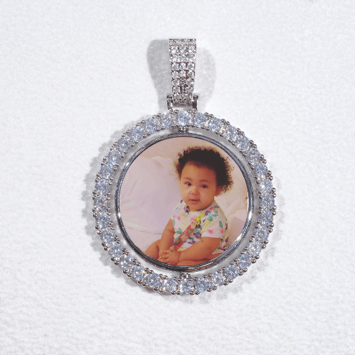 3D Spinning 2-Faced Custom Picture Pendant
