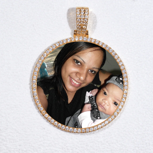 MEDIUM 3D CIRCLE CUSTOM PICTURE PENDANT