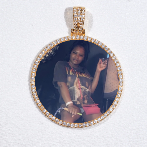 MEDIUM 3D CIRCLE CUSTOM PICTURE PENDANT