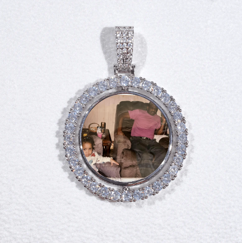 3D Spinning 2-Faced Custom Picture Pendant