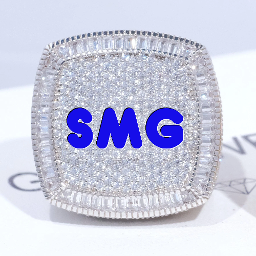 CUSTOM LETTER 3D ICED RING