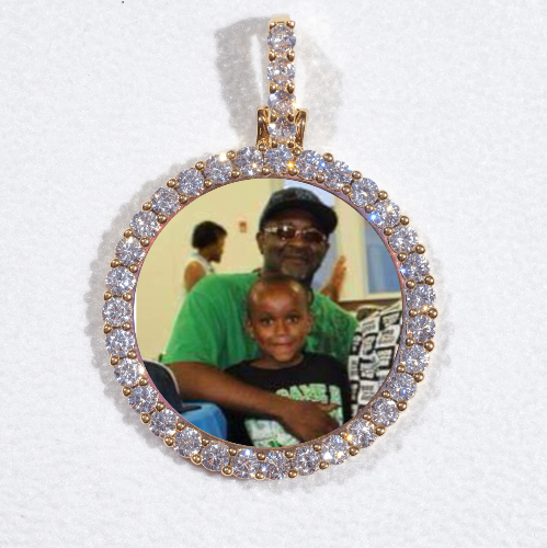 3D CIRCLE CUSTOM PICTURE PENDANT SMALL SIZE