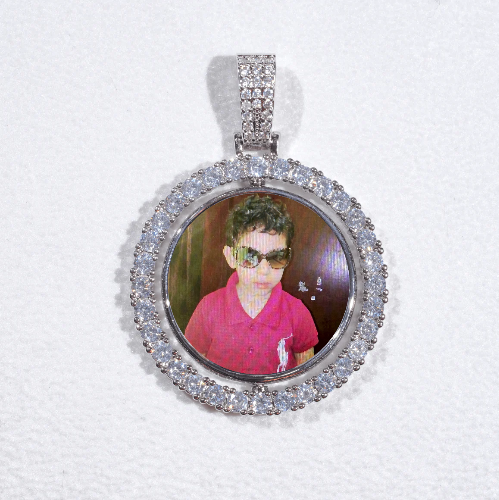 3D Spinning 2-Faced Custom Picture Pendant