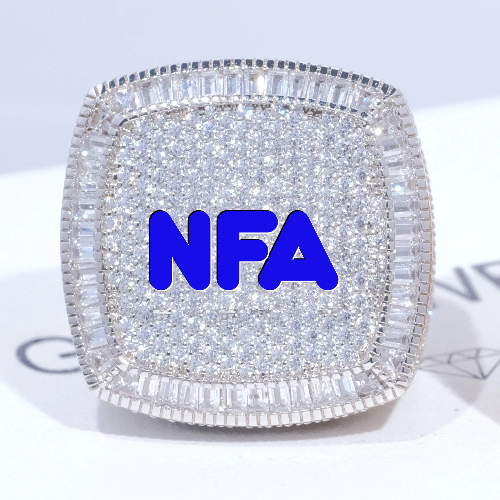 CUSTOM LETTER 3D ICED RING