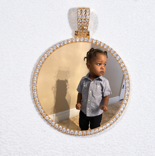 MEDIUM 3D CIRCLE CUSTOM PICTURE PENDANT