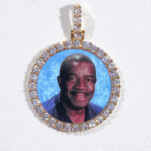 3D CIRCLE CUSTOM PICTURE PENDANT SMALL SIZE