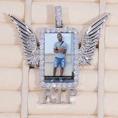 RIP WING 3D CUSTOM PICTURE PENDANT