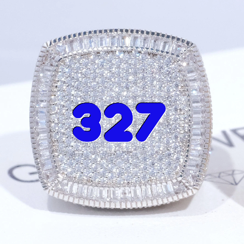 CUSTOM LETTER 3D ICED RING