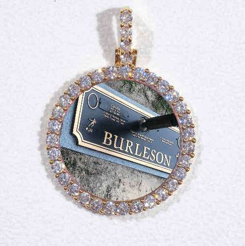 3D CIRCLE CUSTOM PICTURE PENDANT SMALL SIZE