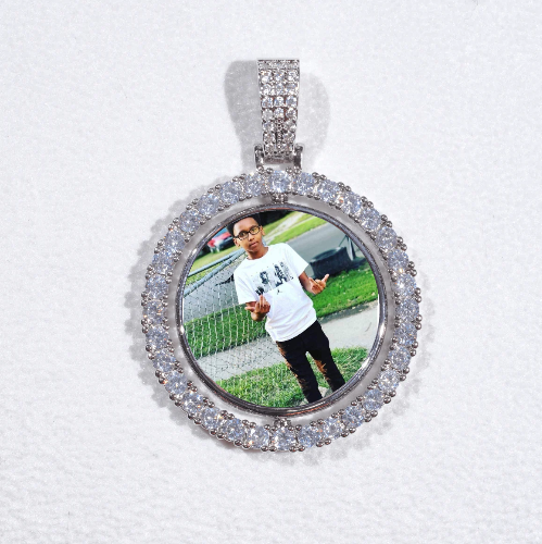 3D Spinning 2-Faced Custom Picture Pendant