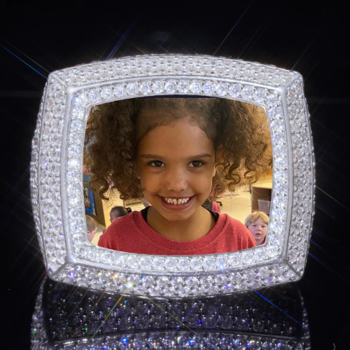 3D CUSTOM PICTURE ICED RING