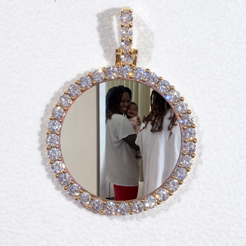 3D CIRCLE CUSTOM PICTURE PENDANT SMALL SIZE