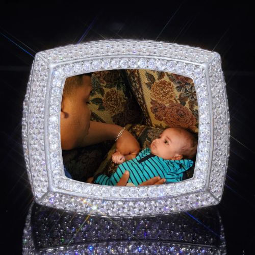 3D CUSTOM PICTURE ICED RING