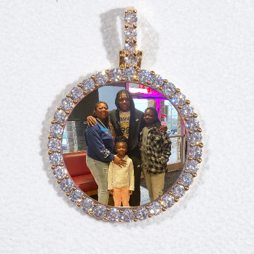 3D CIRCLE CUSTOM PICTURE PENDANT SMALL SIZE