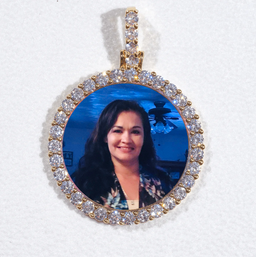 3D CIRCLE CUSTOM PICTURE PENDANT SMALL SIZE