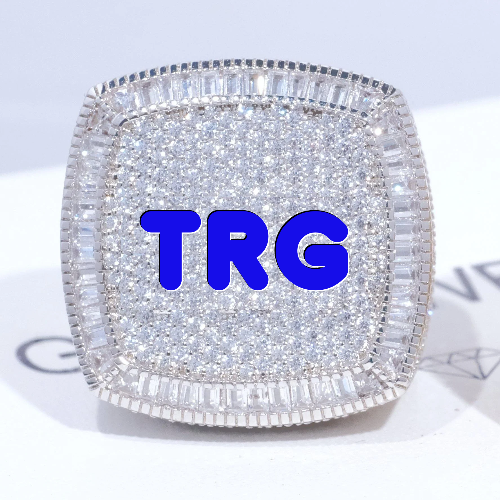 CUSTOM LETTER 3D ICED RING