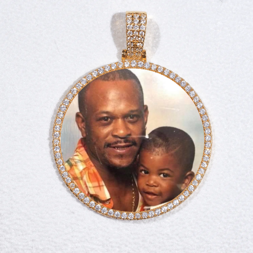MEDIUM 3D CIRCLE CUSTOM PICTURE PENDANT
