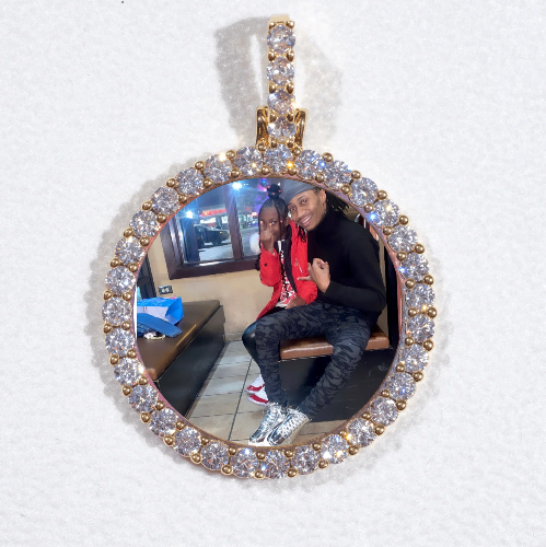 3D CIRCLE CUSTOM PICTURE PENDANT SMALL SIZE