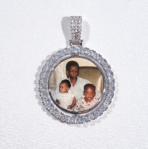 3D Spinning 2-Faced Custom Picture Pendant