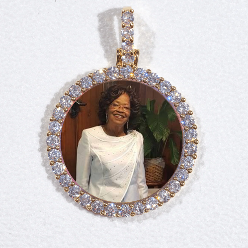3D CIRCLE CUSTOM PICTURE PENDANT SMALL SIZE