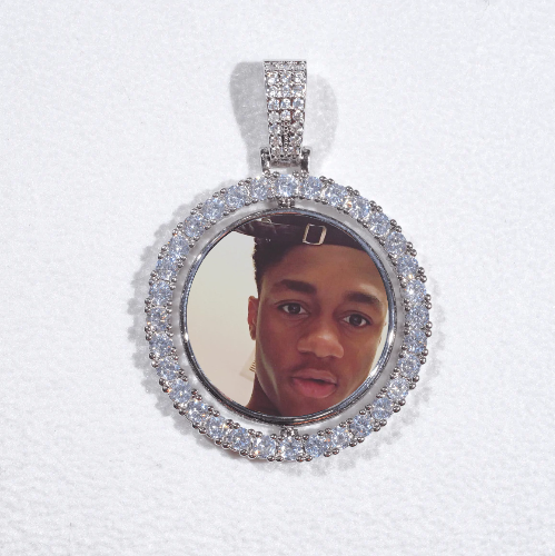 3D Spinning 2-Faced Custom Picture Pendant