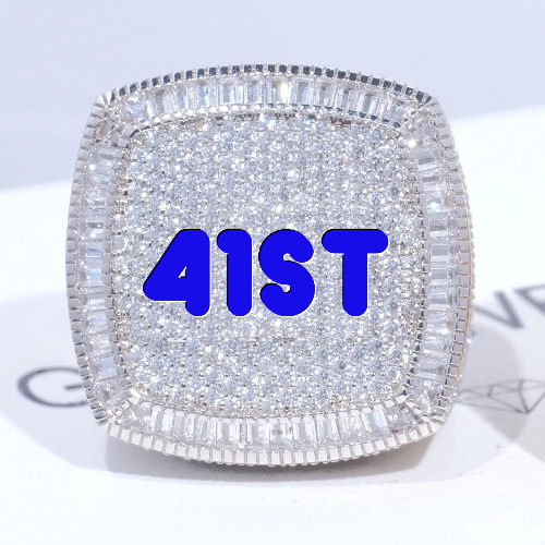CUSTOM LETTER 3D ICED RING