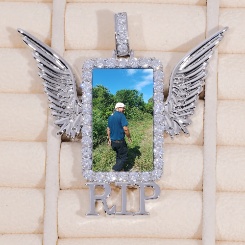 RIP WING 3D CUSTOM PICTURE PENDANT
