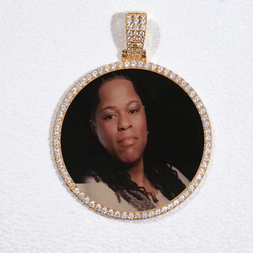 MEDIUM 3D CIRCLE CUSTOM PICTURE PENDANT