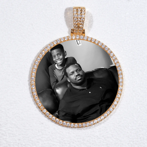 MEDIUM 3D CIRCLE CUSTOM PICTURE PENDANT