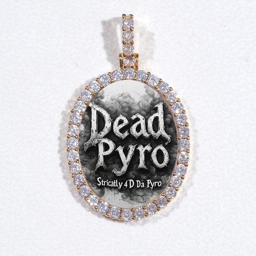 3D Oval Custom Picture Pendant
