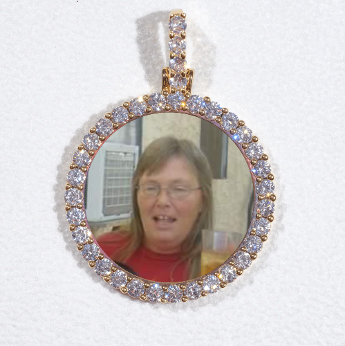 3D CIRCLE CUSTOM PICTURE PENDANT SMALL SIZE