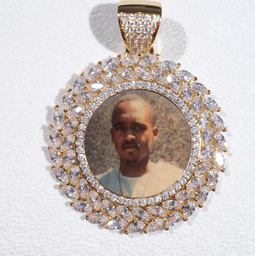 Large 3D Wheat Ear Custom Picture Pendant