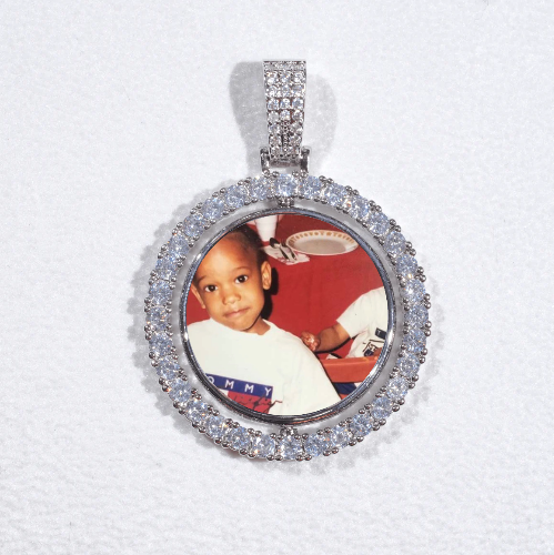 3D Spinning 2-Faced Custom Picture Pendant