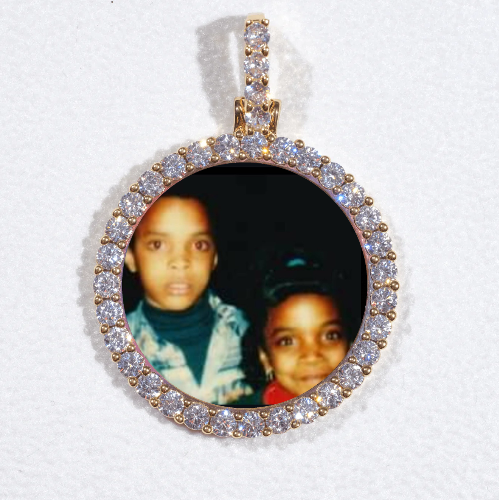 3D CIRCLE CUSTOM PICTURE PENDANT SMALL SIZE