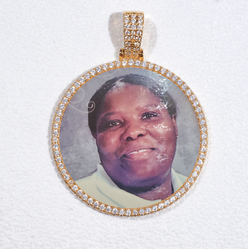 MEDIUM 3D CIRCLE CUSTOM PICTURE PENDANT