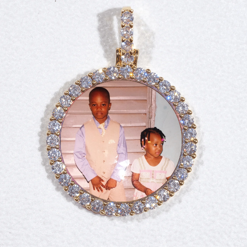 3D CIRCLE CUSTOM PICTURE PENDANT SMALL SIZE