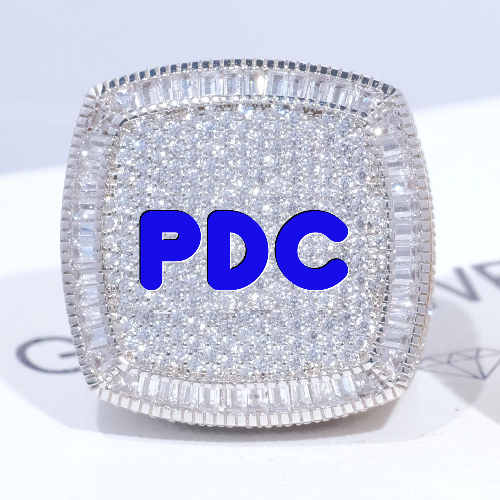 CUSTOM LETTER 3D ICED RING