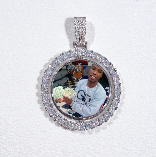 3D Spinning 2-Faced Custom Picture Pendant
