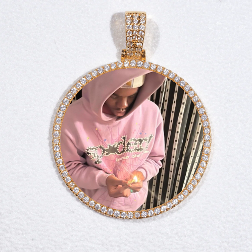 MEDIUM 3D CIRCLE CUSTOM PICTURE PENDANT