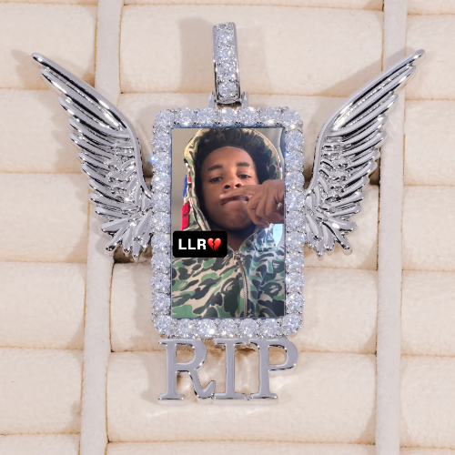 RIP WING 3D CUSTOM PICTURE PENDANT