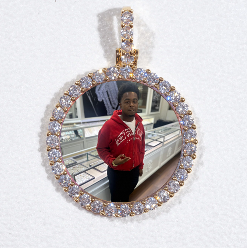 3D CIRCLE CUSTOM PICTURE PENDANT SMALL SIZE