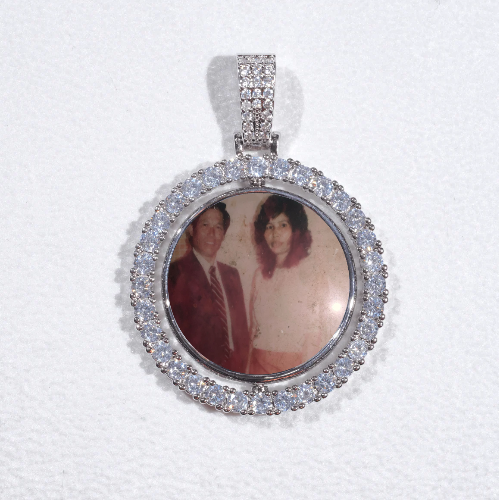 3D Spinning 2-Faced Custom Picture Pendant