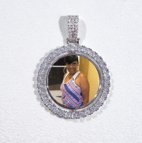 3D Spinning 2-Faced Custom Picture Pendant